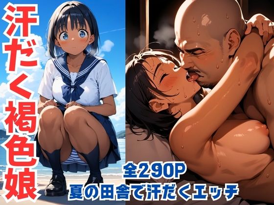 d_411335【無料エロマンガ】【種付ヶ島】褐色の村娘がおじさんと汗だくでエッチする話 | 種付け出版