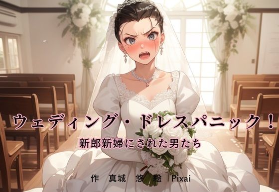 d_467564【無料エロマンガ】ウェディング・ドレスパニック!新郎新婦にされた男たち | 真城のソフトハウス