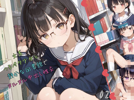 d_550841【無料エロマンガ】文系つるぺた少女と静かな図書館でヌルヌル中出し性交02 | ロリもち
