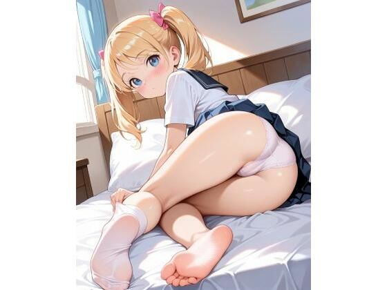 d_589962【無料エロマンガ】見せつけガールズ☆ソックス脱ぎかけ、足裏見せつけ編 | カズン